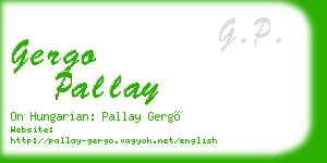 gergo pallay business card